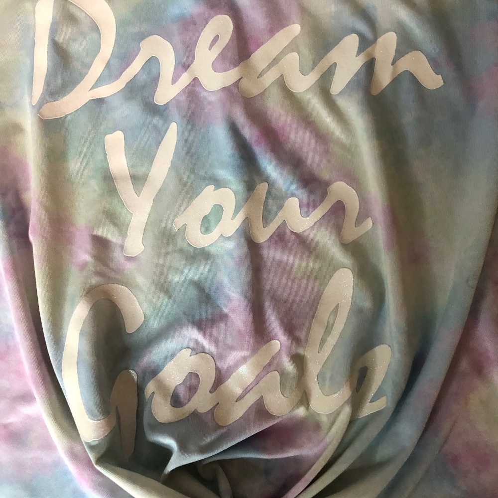 90 Degree By Reflex Shirt Only Tye Dye Pastel Colored Girls Size L 12